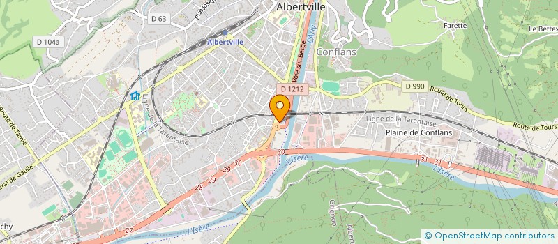 localisation de l'entreprise PANATIER  ALBERTVILLE