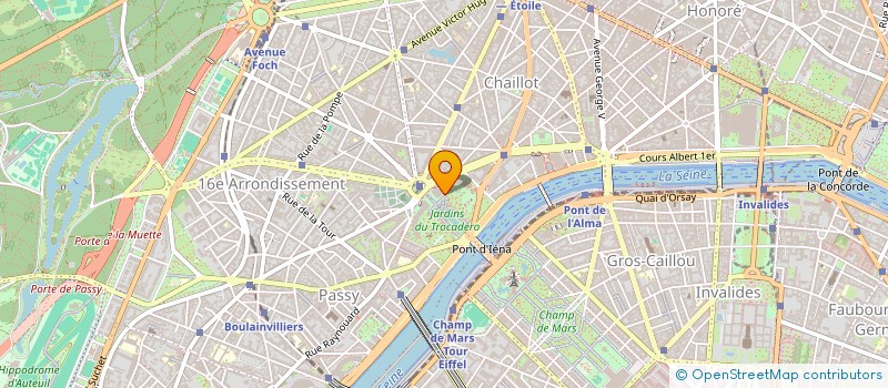 localisation de l'entreprise PANATOUT FILMS  PARIS 16