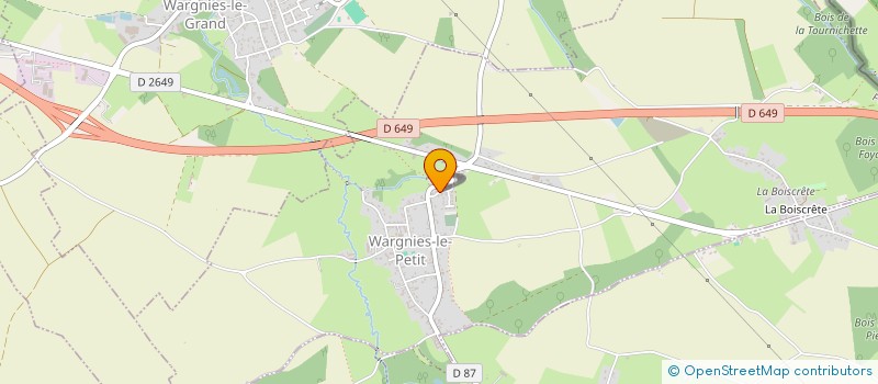 localisation de l'entreprise PANAVILLE TOITURES  LE QUESNOY