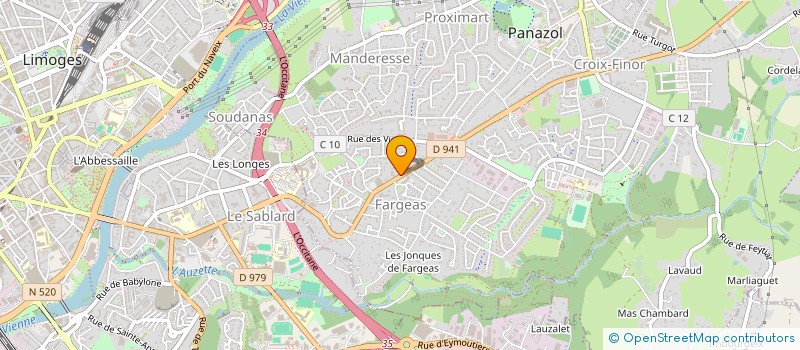 localisation de l'entreprise PANAZOL AUTO NETTOYAGE à PANAZOL
