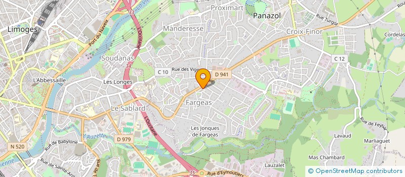 localisation de l'entreprise PANAZOL OPTIQUE à PANAZOL