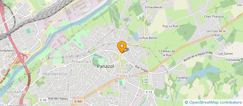 localisation de l'entreprise PANAZOL VINS à PANAZOL