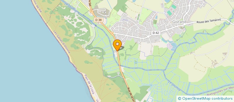 localisation de l'entreprise PANCER & POUCLET ARCHITECTURE  GIVRAND