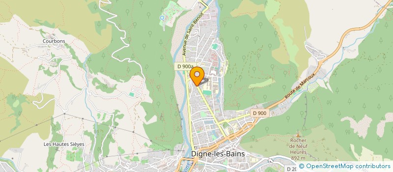 localisation de l'entreprise PANCRACE ACADEMIE DIGNOIS  DIGNE-LES-BAINS