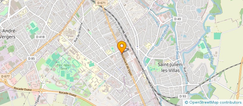 localisation de l'entreprise PAND'OR CREATION  SAINT-JULIEN-LES-VILLAS
