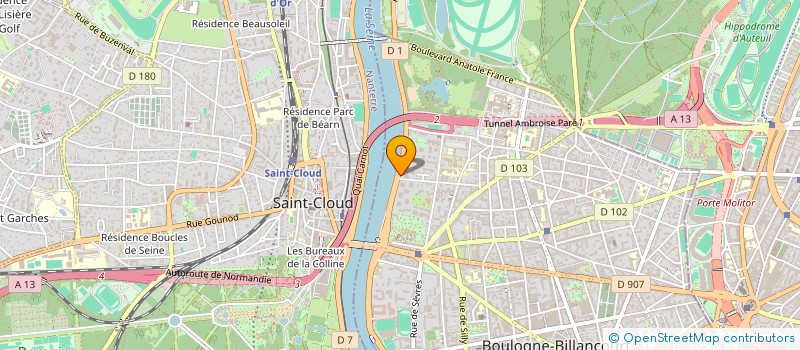 localisation de l'entreprise PANDA à BOULOGNE BILLANCOURT