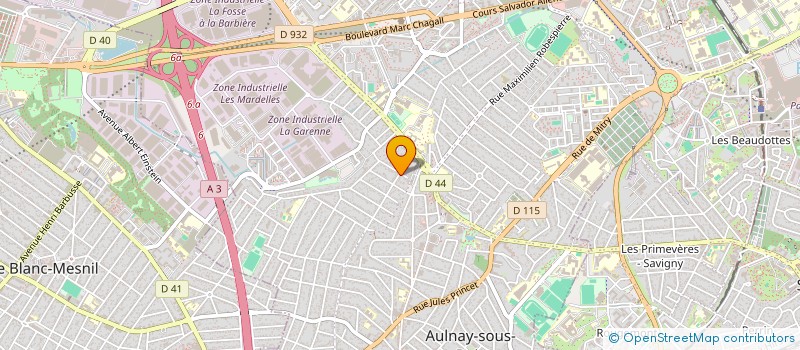 localisation de l'entreprise PANDA AMBULANCES à AULNAY-SOUS-BOIS