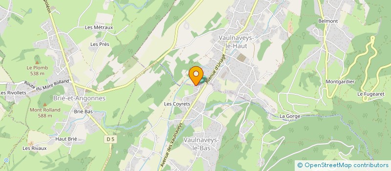 localisation de l'entreprise PANDA BLEU  VAULNAVEYS-LE-BAS