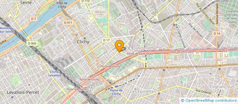 localisation de l'entreprise PANDA GEANT à CLICHY