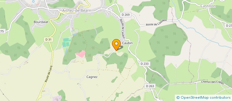 localisation de l'entreprise PANDA INVESTISSEMENT à ARTHEZ DE BEARN