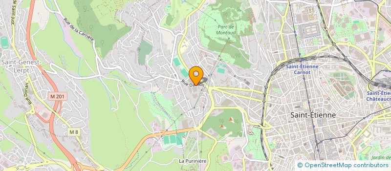 localisation de l'entreprise PANDA RECYCLING  SAINT-ETIENNE