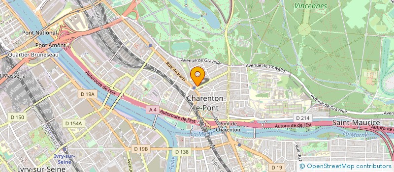 localisation de l'entreprise PANDA SERVICES à CHARENTON-LE-PONT