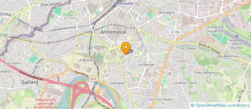 localisation de l'entreprise PANDA WANG à ANNEMASSE