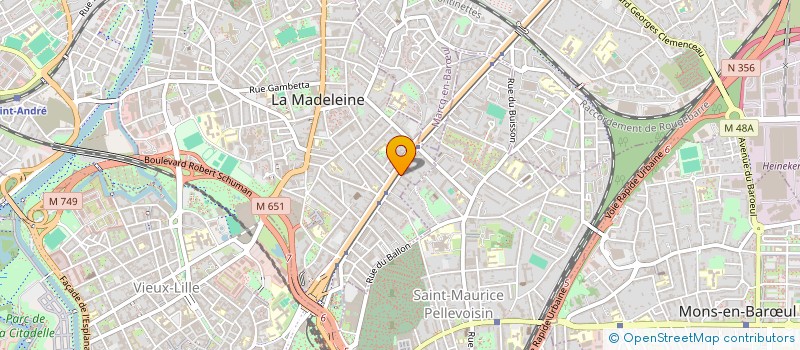 localisation de l'entreprise PANDALE à LA MADELEINE