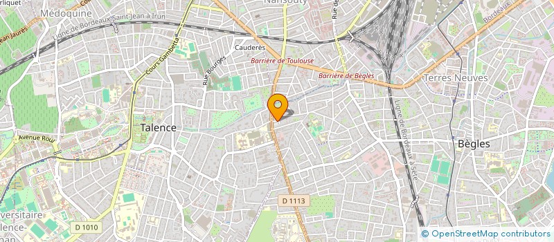 localisation de l'entreprise PANDARIA ESPORT à BEGLES
