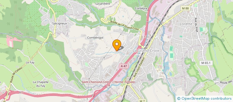 localisation de l'entreprise PANDATA APEX  LA GRAND-CROIX