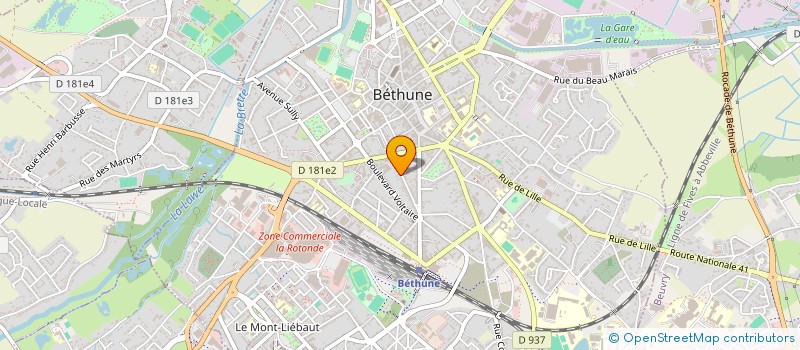 localisation de l'entreprise PANDEM'ART à BETHUNE
