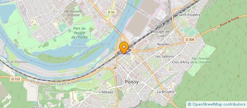 localisation de l'entreprise PANDINUS  POISSY