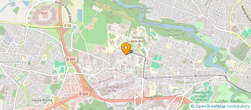 localisation de l'entreprise PANDION à ANGERS