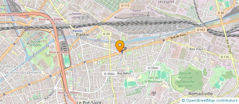 localisation de l'entreprise PANDIS EXPANSION à PANTIN