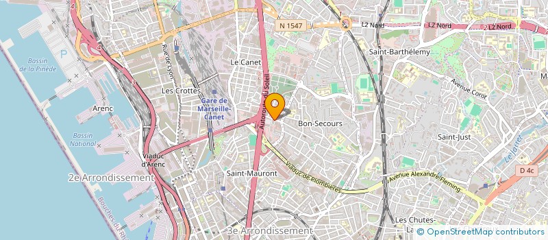 localisation de l'entreprise PANDO à MARSEILLE