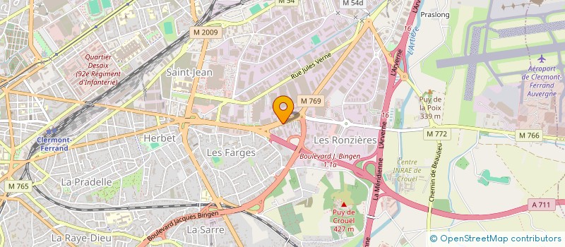 localisation de l'entreprise PANDO WATCHES  CLERMONT-FERRAND