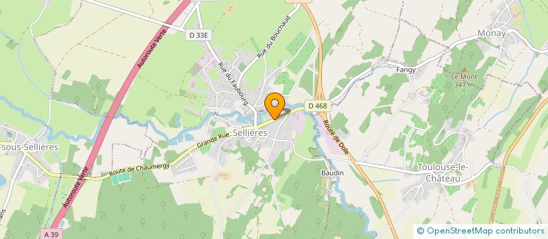 localisation de l'entreprise PANDOLFO  SELLIERES