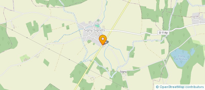 localisation de l'entreprise PANDOR  SIGNY-SIGNETS