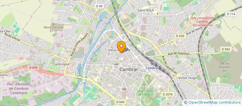 localisation de l'entreprise PANDOR SARL à CAMBRAI