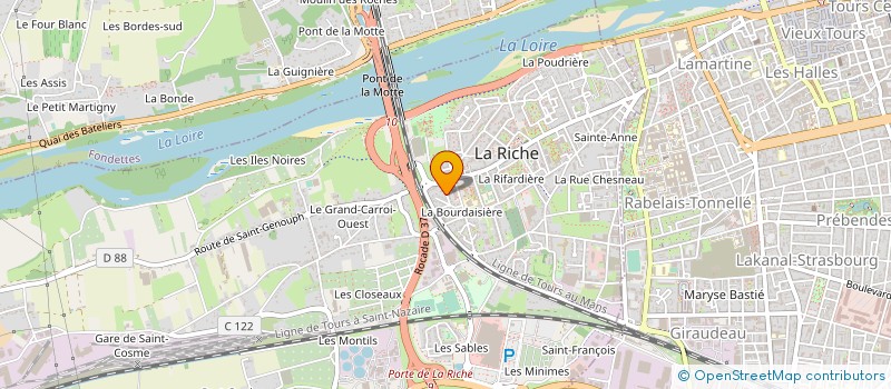 localisation de l'entreprise PANDORA  LA RICHE