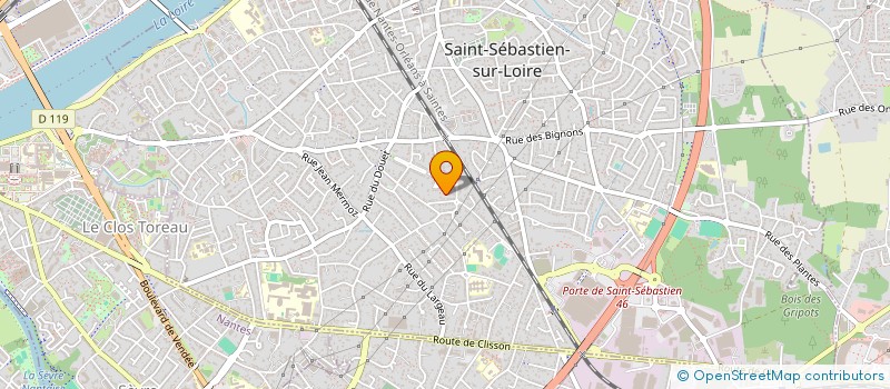 localisation de l'entreprise PANDORA à SAINT-SEBASTIEN-SUR-LOIRE
