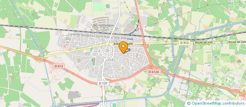 localisation de l'entreprise PANDORA STUDIO  VIAS