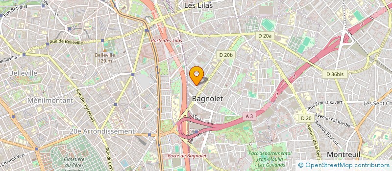 localisation de l'entreprise PANDORA WEB à BAGNOLET