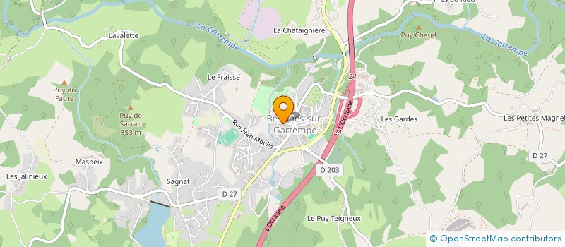 localisation de l'entreprise PANDORE  BESSINES-SUR-GARTEMPE