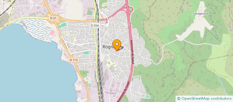 localisation de l'entreprise PANDORE  ROGNAC