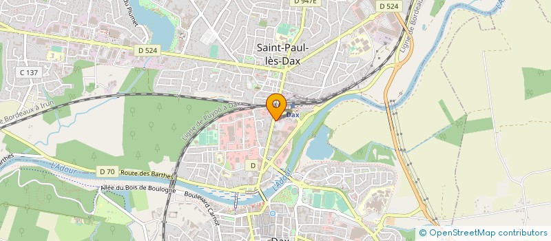 localisation de l'entreprise PANDORE à DAX