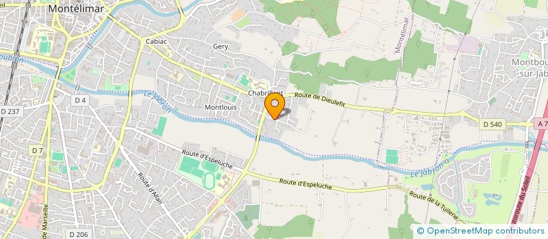 localisation de l'entreprise PANDORE à MONTELIMAR