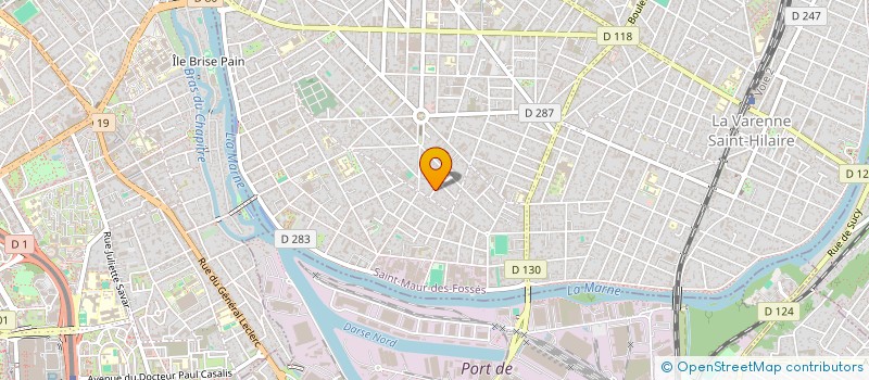 localisation de l'entreprise PANDORE 94 à ST MAUR DES FOSSES