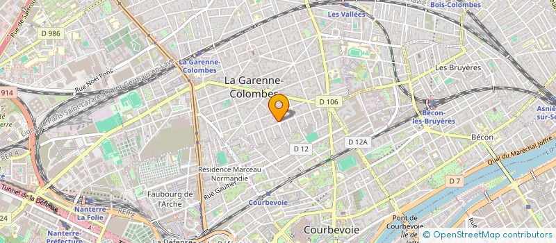 localisation de l'entreprise PANDORE SOLUTIONS  LA GARENNE-COLOMBES