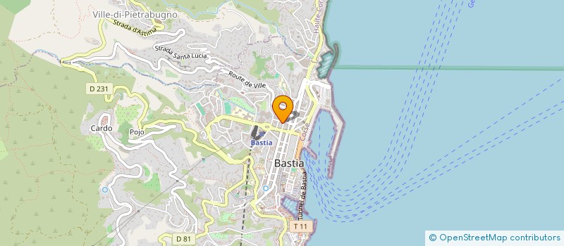 localisation de l'entreprise PANE CASANU à BASTIA