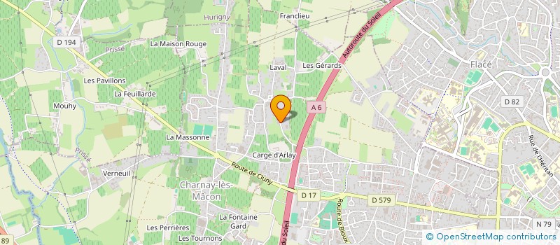localisation de l'entreprise PANEA à CHARNAY-LES-MACON