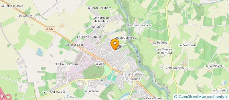 localisation de l'entreprise PANEFICUS  AIGREFEUILLE-SUR-MAINE