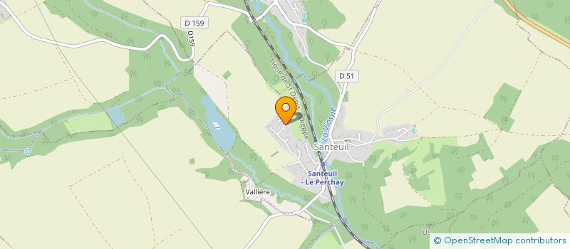 localisation de l'entreprise PANEMONE à SANTEUIL