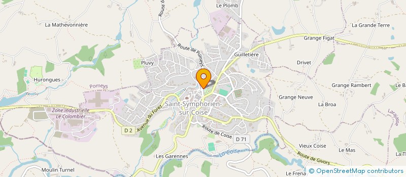 localisation de l'entreprise PANERAI ET ASSOCIE  SAINT-SYMPHORIEN-SUR-COISE