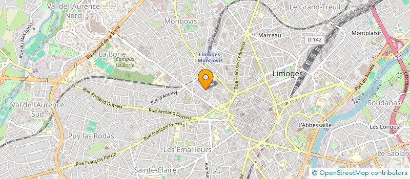localisation de l'entreprise PANET INVESTISSEMENT à LIMOGES