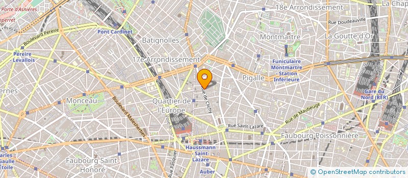 localisation de l'entreprise PANETIERE DE CLICHY à PARIS