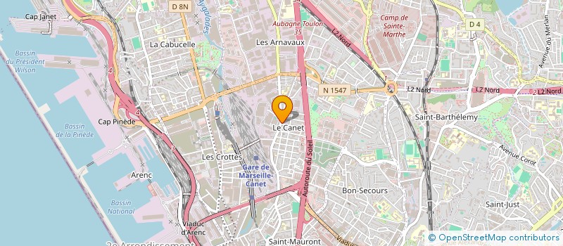 localisation de l'entreprise PANETIERE DU CANET à MARSEILLE