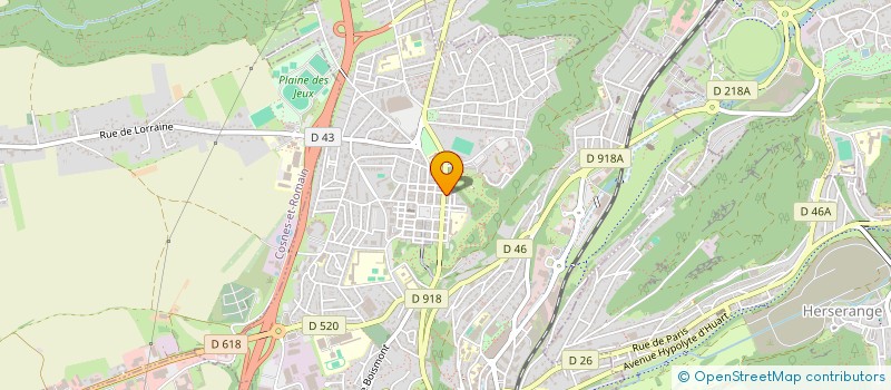 localisation de l'entreprise PANETTA IMMO à LONGWY