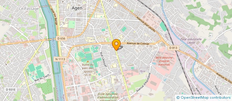 localisation de l'entreprise PANGEO-CONSEIL - SELAS DE GEOMETRES - EXPERTS  AGEN