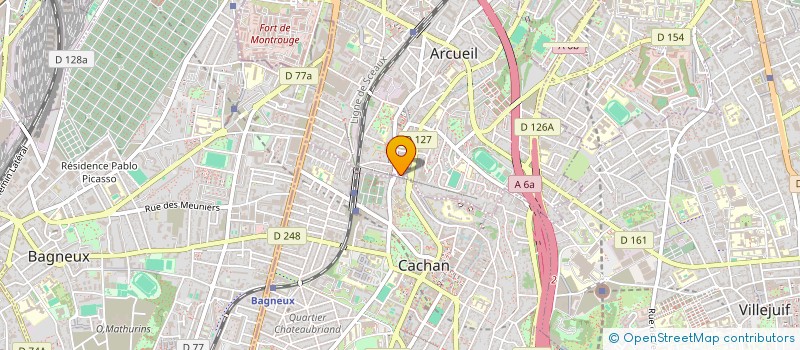 localisation de l'entreprise PANGRU  ARCUEIL